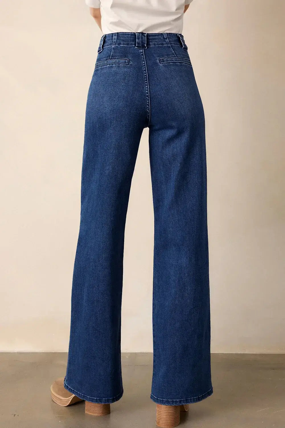 Ashleigh Blue Daily Fashion Straight Leg Mid-rise Shift Jeans - Sweet Fashion Wholesale